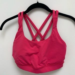 Hot Pink Lululemon Energy Bra